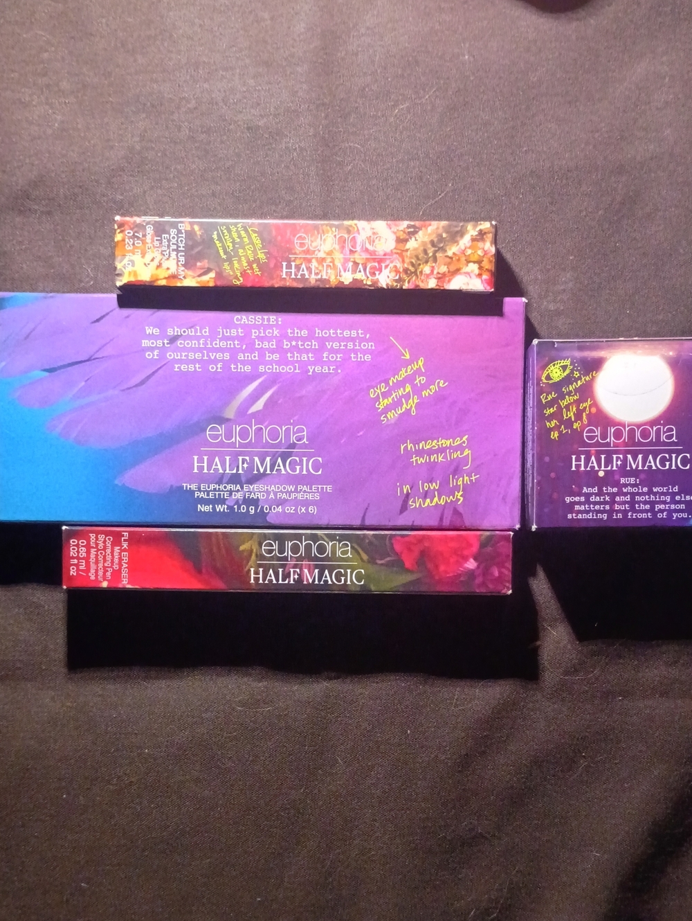 (4) LIMITED EDITION EUPHORIA HALF MAGIC MAKE UP BUNDLE